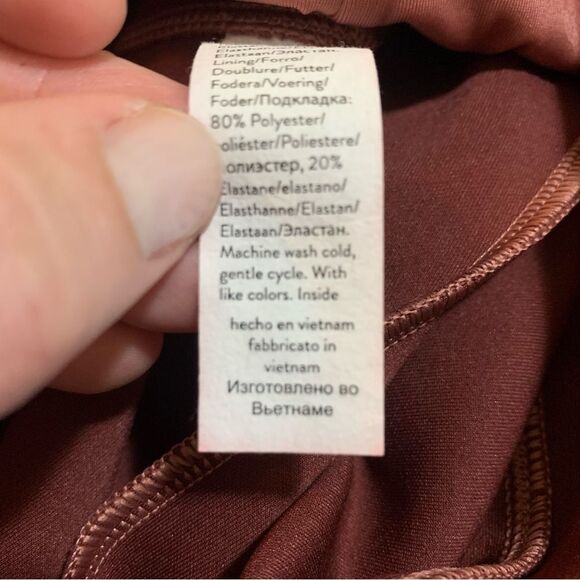 Spanx Rich Rose Pink Faux Suede Leggings size medium - Picture 7 of 8